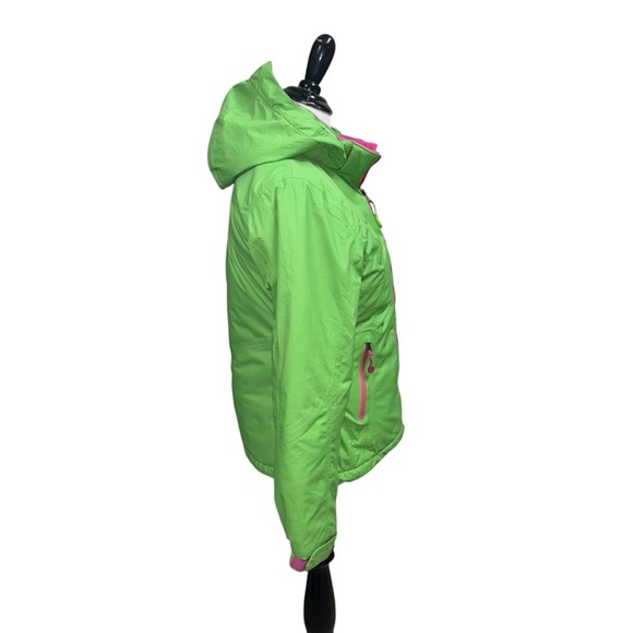 L.L. Bean Girl's M Medium Thinsulate TEK Coat Jacket Hooded Fleece Lined #283666 - Picture 6 of 12